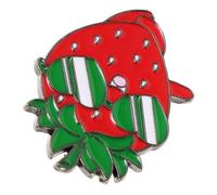 Strawberry Lapel Metal Enamel Pins Set Women Versatile for Backpacks Jackets DEC