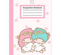 Strawberry Little Twin Star Composition Notebook: 100 Pages for School, College, Diaries, Holidays Gifts, Office and Work | Ideal for Students, Teens, Kids, and Adults | 8.5 X11