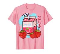 Strawberry Milk Shake Kawaii Anime T-Shirt Camiseta