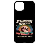 Strawberry Moon 2025 Atrapa el resplandor Retro Escena de junio Carcasa para iPhone 15 Plus