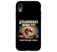 Strawberry Moon 2025 Atrapa el resplandor Retro Escena de junio Carcasa para iPhone XR