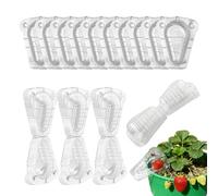 Strawberry Protector - Strawberry Plant Protectors - 50-Piece Transparent Reusable Guard | Protective Covers for Garden Fruit & Vegetables, Blueberries & Indoor Plants, Weatherproof Support