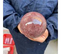 Strawberry Rose Quartz Crystal Ball Polishing Crystals and Stones Ornaments Home Decoration Ornaments (Size : 5-6cm)