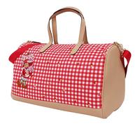 Strawberry Shortcake Weekender - Bolsa de Viaje Vintage para Mujer, diseño a Cuadros Rojos