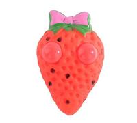 Strawberry Squeeze Toy, Stretchy Fidget Ball, Eye-Popping Sensory Stress Reliever, Soft Tprs Material, Bright Fruit Design, Stress-Busting Solution, Tprs Material, 3.54*2.36in