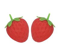 Strawberry Squish, Paquete de 2 Bolas de estrés de Fresa, Bola de estrés de elevación Lenta, Juguetes realistas para Aplastar Frutas para Juego sensorial, Alivio, Juguetes antiestrés Suaves para ad