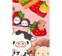 Strawberry & Sushi Snacktime Notebook - Cute Food-Lover Kids Journal | Fun Fruit & Sushi Pattern, Lined Pages for School, Drawing & Writing