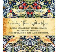 Strawberry Thieves William Morris Famous Romantic Art Scrapbook Paper | Decorative Craft Paper for Gift Wrapping, Card Making and More: Premium Sheets for Scrapbooking Projects