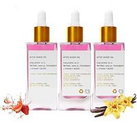 Strawberry Vanilla After Shave Oil, Women For Smooth Skin, Soft Serve After Shave Oil,Strawberry & Vanilla Scent,Prevent Ingrown Hairs & Dryness (3 pcs)