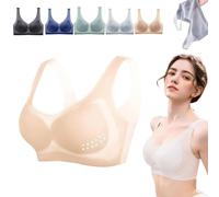 Strawmeans Bras Ultra-Thin Ice Silk Lifting Bra Seamless Wireless Cooling Bra Lightweight Breathable Support Plus Size