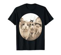 Stray Cat Gang Crew Funny Cat Lover Vintage Retro Camiseta