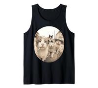 Stray Cat Gang Crew Funny Cat Lover Vintage Retro Camiseta sin Mangas