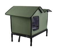Stray Cat House - Tela Oxford, Outdoor Shelter Weatherproof Windproof | Insulated Sleep Shelter With EVA & Thermal Lining, Feral Cat House For Garden, Courtyard, Park, Porch, Garage, Barn, Farmhouse
