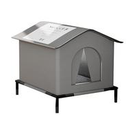 Stray Cat House - Thermal Insulation Layer, Weather Resistant Cover, Raised Entrance Opening, Feline Retreat | For Outdoor Balcony Garage Courtyard Garden Park Resting Sleeping Protection