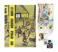 STRAY KIDS - 2nd Mini Album [I am WHO] (WHO Ver.) Photobook + CD-R + Self-Portrait QR Photocard + Selfie QR Photocard + Behind QR Photocard + Lyrics Poster + 2 Pin Button Badges