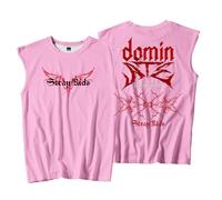 Stray Kids Dominate World Tour SKZ - Camiseta sin mangas para gimnasio, para mujer y hombre, ropa deportiva al aire libre, rosa, XS
