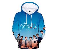 Stray Kids I Am You Sudadera con Capucha para Hombre 3D Digital Impresión Unisex Sweatshirt Bang Chan Changbin Hyunjin Han Felix Seungmin
