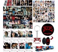 Stray Kids - Juego de regalo para fans de ATE para Stay, ATE Merch, Kpop Stray Kids Merchandise, llavero, tarjeta LOMO, tarjeta fotográfica transparente