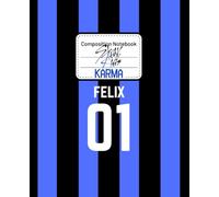 STRAY KIDS KARMA FELIX 01 Notebook, 100 pg. college lined, 2025 Comeback Themed Composition Style