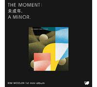 STRAY KIDS KIM WOO JIN [ THE MOMENT : 未成年, A MINOR ] 1st Mini Album [ B ] VER. 1ea CD+1ea FOLDED POSTER+80p Photo Book+1ea Photo Card +1ea Post Card+1ea Sticker+1ea Folding Poster(On pack) SEALED