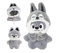 Stray Kids Llavero de peluche, Llaveros de Peluche de Stray Kids, Skzoo Str-ay Kid Peluche Magnético, Muñeco de pelu-che St-ray Ki-d, Str-ay-Ki-d Llavero de Pelu-che, para fans y coleccionista (A)