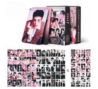 Stray Kids Lomo Cards - Juego de 92 tarjetas fotográficas SKZ de 5,5 x 8,5 cm, imágenes duraderas con calcomanías, marcapáginas, regalos
