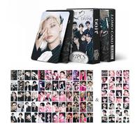 Stray Kids Lomo Cards - Juego de 92 tarjetas fotográficas SKZ de 5,5 x 8,5 cm, imágenes duraderas con calcomanías, marcapáginas, regalos