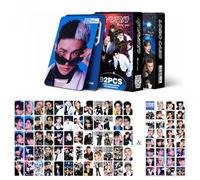 Stray Kids Lomo Cards - Juego de 92 tarjetas fotográficas SKZ de 5,5 x 8,5 cm, imágenes duraderas con calcomanías, marcapáginas, regalos
