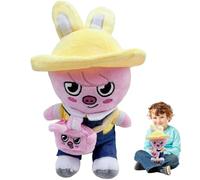 Stray Kids Peluche 25cm, Juguete de P-eluche Stra-y Kid-s, Skzo0 Plush Doll, SKZ0O Peluches, Skz00 Cartoon Peluche, Tray K-ids Muñeco de Peluch-e, Cumpleaños Regalo para Niños y fanáticos de SK (M2)