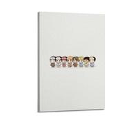 Stray Kids - Póster de anime Skzoo para pared, lienzo estético, póster vintage de música y películas, pintura decorativa para sala de estar, dormitorio, 40 x 60 cm, estilo marco