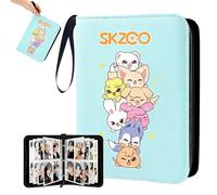 Stray Photocard Binder, SKZ Skzoo Dulce Cartoon Photocards Holder, Stray Kids Fotokarten 400 bolsillos, Kpop Sammelalbum con 4 compartimentos, Kpop Merch Regalos para STAY, Fans, Niños y Niñas