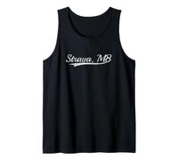 Straya, M8 Vintage Varsity Classic Throwback Athletic Design Camiseta sin Mangas