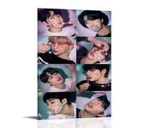StrayKids Group - Póster decorativo para pared de todos los miembros, lienzo para pared, impresión artística moderna, decoración de dormitorio familiar, 20 x 30 cm