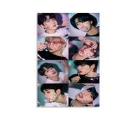StrayKids Group - Póster decorativo para todos los miembros, lienzo para pared e impresión artística moderna, decoración de dormitorio familiar, pósteres de 20 x 30 pulgadas (50 x 75 cm)