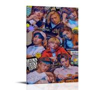 StrayKids Idol All Team Póster decorativo de lienzo para pared e impresión artística moderna para dormitorio familiar, pósteres de 30 x 45 cm