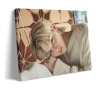 StrayKids - Póster artístico de Bang Chan con pintura decorativa en lienzo para pared e impresión artística moderna para dormitorio familiar, 20 x 30 cm