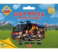 Strażak Sam Giga notes z naklejkami