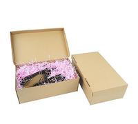 STRBOXONG Cajas de Cartón para Zapatos con Tapa, 30x18x10 cm, Caja de Almacenaje Multiusos para Contenedores de Organización de Oficina en Casa, Cartón Plegable, Paquete de Regalo (10 Piezas)