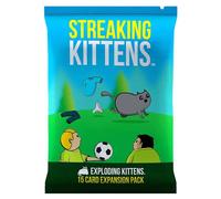Exploding Kittens | Streaking Kittens | Expansión | Juego de Cartas para los Amantes de los Gatos y Las Explosiones | A Partir de 7 Años | De 2 a 6 Jugadores | 15 Minutos por Partida | Español
