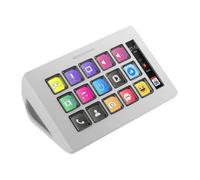 Mars Gaming MSD-ONE, Control Deck Slim, 15 Teclas LCD Personalizables, Pantalla LCD Ampliada, Software de Control y Plug-ins, Control Deck Compacto con Diseño Slim Ergonómico, Windows y MacOS, Blanco