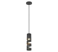 Stream Lámpara colgante (10 W, Ø x Al: 12 x 150 cm, Negro, GU10)