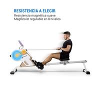 Stream M1 Máquina de remo magnético 105 cm Pantalla LCD 8 niveles Aluminio Capital Sports