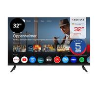 Stream System - Google TV Smart 32", 5 Años de Garantía, HD Ready, HDR10, Frameless (Sin Marco), Asistente de Google, Chromecast Integrado - Modelo S32EX1GH (2026)