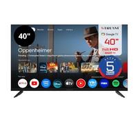 Stream System - Google TV Smart 40", FullHD, HDR10, Frameless (Sin Marco), Asistente de Google, Chromecast Integrado, 5 Años de Garantía - Modelo S40EX1GF (2026)