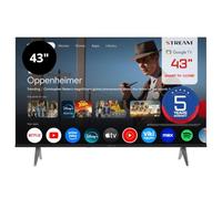 Stream System - Google TV Smart 43", 5 Años de Garantía, FullHD, HDR10, Frameless (Sin Marco), Asistente de Google y Chromecast Integrado - Modelo S43EX1GF (2026)
