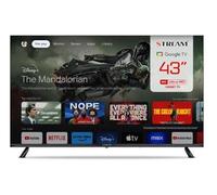 Stream System - Google TV Smart 4K 43", HD Ready, HDR10, Frameless (Sin Marco), Asistente de Google, Compatible con Chromecast - Modelo S43GTU2 (2024)