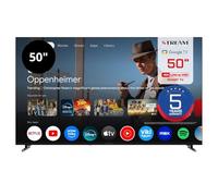 Stream System - Google TV Smart 50", 5 Años de Garantía, UltraHD (4k), HDR10, Frameless (Sin Marco), Asistente de Google y Chromecast Integrado - Modelo S50EX1GU (2026)