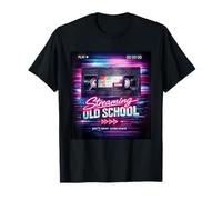 Streaming Old School Video Retro 80s 90s Tape Camiseta