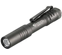 Streamlight 66604 Microstream Linterna LED recargable con clip, Cable USB y cordon incluidos, Negra