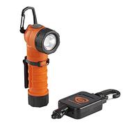 Streamlight 88837 PolyTac 90X USB 500-Lumen Linterna recargable multicombustible en ángulo recto, paquete de batería SL-B26 y cable USB y protector de engranajes, naranja